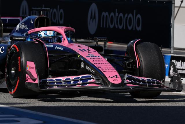 Alpine's French driver Pierre Gasly drives during the second free practice of the Spanish Formula One Grand Prix at the Circuit de Catalunya in Montmelo, on the outskirts of Barcelona, on May 30, 2025. (Photo by LLUIS GENE / AFP)