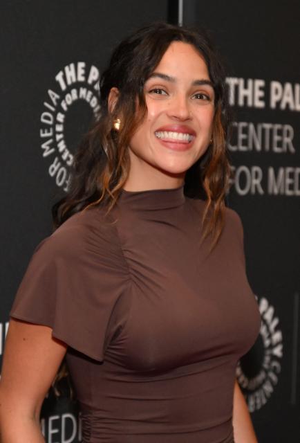 US actress Adria Arjona attends PaleyLive "An Evening with Andor" at the Writers Guild Theater in Beverly Hills, California on May 30, 2025. (Photo by Robyn Beck / AFP)