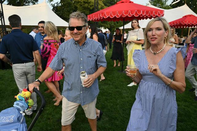 US Senator Rand Paul (R-KY) and wife Kelley Paul attend the Congressional Picnic on the South Lawn of the White House in Washington, DC, on June 12, 2025. (Photo by SAUL LOEB / AFP)