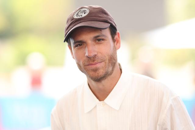 French actor Axel Huet poses during a photocall for the TV series "En famille" as part of the 64th Monte-Carlo Television Festival in the principality of Monaco on June 15, 2025. (Photo by Valery HACHE / AFP)