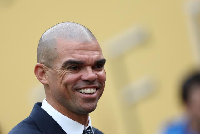Former Portuguese football player Pepe smiles ahead of the Club World Cup 2025 Group A football match between Brazil's Palmeiras and Portugal's FC Porto at the MetLife stadium East Rutherford, New Jersey on June 15, 2025. (Photo by FRANCK FIFE / AFP)