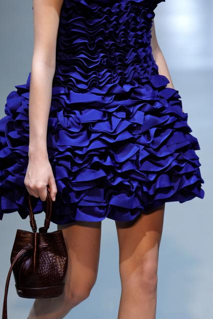 A model presents a creation by Junn.J during the Menswear Ready-to-wear Spring-Summer 2026 collection as part of the Paris Fashion Week in Paris, on June 27, 2025. (Photo by GEOFFROY VAN DER HASSELT / AFP)