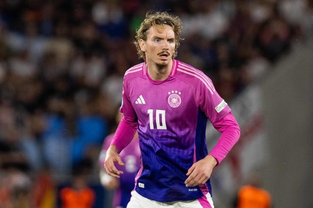 Germany's forward #10 Nick Woltemade is pictured during the UEFA U21 European Championship final football match between England and Germany in Bratislava, Slovakia on June 28, 2025. (Photo by Branislav Racko / AFP)