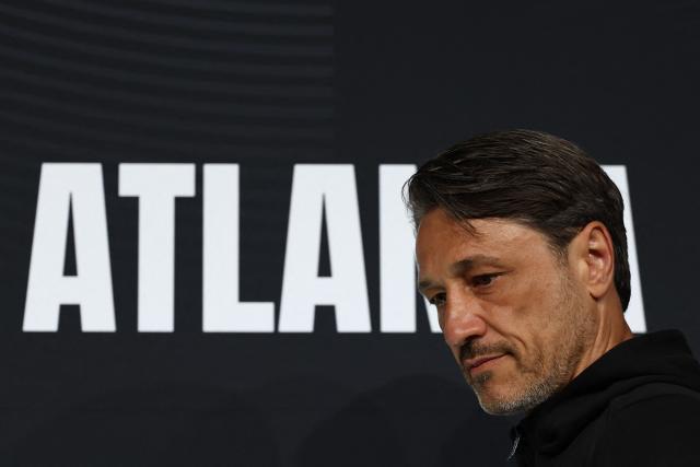 Borussia Dortmund's Croatian head coach Niko Kovac attends a press conference at the Mercedes-Benz Stadium in Atlanta on June 30, 2025, ahead of the FIFA Club World Cup 2025 last 16 football match between Germany's Borussia Dortmund and Mexico's Monterrey. (Photo by FRANCK FIFE / AFP)