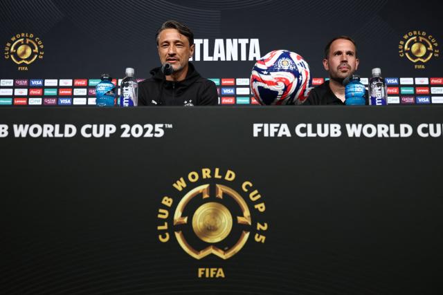 Borussia Dortmund's Croatian head coach Niko Kovac speaks during a press conference at the Mercedes-Benz Stadium in Atlanta on June 30, 2025, ahead of the FIFA Club World Cup 2025 last 16 football match between Germany's Borussia Dortmund and Mexico's Monterrey. (Photo by FRANCK FIFE / AFP)