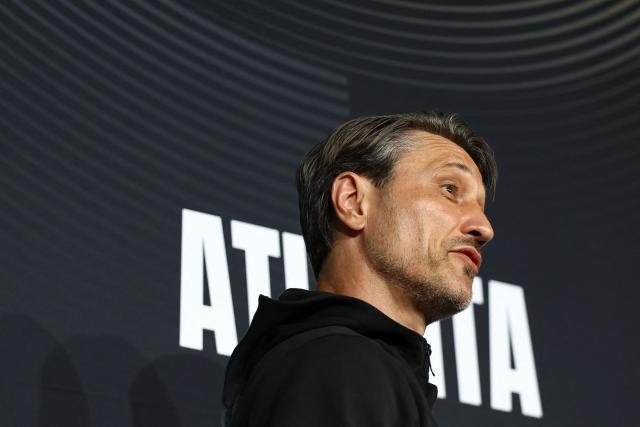 Borussia Dortmund's Croatian head coach Niko Kovac speaks during a press conference at the Mercedes-Benz Stadium in Atlanta on June 30, 2025, ahead of the FIFA Club World Cup 2025 last 16 football match between Germany's Borussia Dortmund and Mexico's Monterrey. (Photo by FRANCK FIFE / AFP)