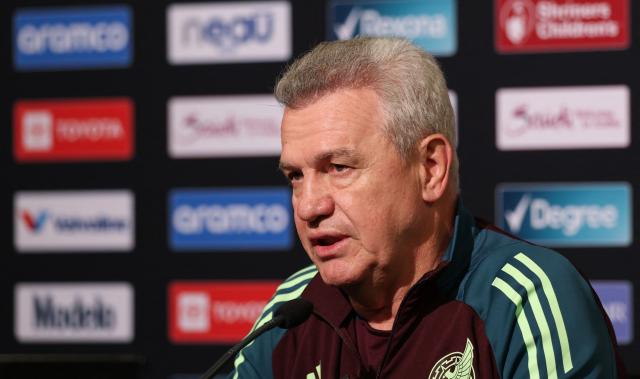 Mexico's coach Javier Aguirre speaks during a press conference ahead of the CONCACAF Gold Cup semifinal soccer match between Mexico and Honduras at Levi’s Stadium in Santa Clara, California on July 1, 2025. (Photo by Patrick T. Fallon / AFP)