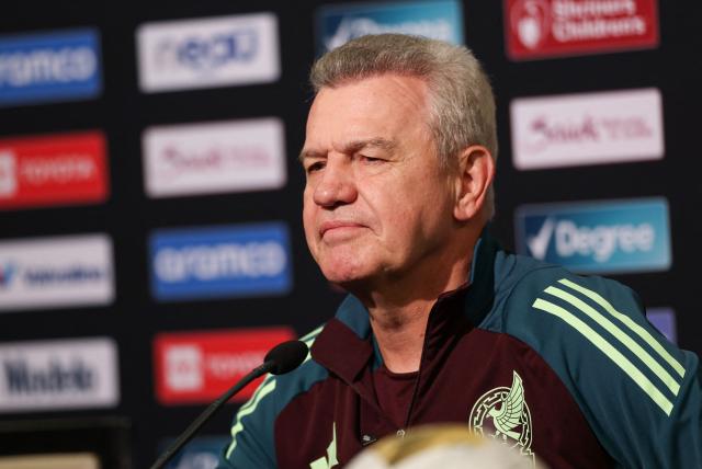 Mexico's coach Javier Aguirre speaks during a press conference ahead of the CONCACAF Gold Cup semifinal soccer match between Mexico and Honduras at Levi’s Stadium in Santa Clara, California on July 1, 2025. (Photo by Patrick T. Fallon / AFP)