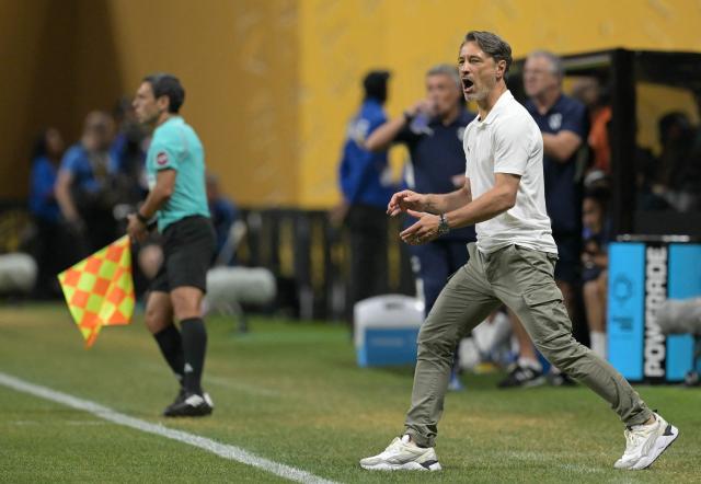 Borussia Dortmund's Croatian head coach Niko Kovac gestures during the FIFA Club World Cup 2025 round of 16 football match between Germany's Borussia Dortmund and Mexico's Monterrey at the Mercedes-Benz Stadium in Atlanta on July 1, 2025. (Photo by JUAN MABROMATA / AFP)