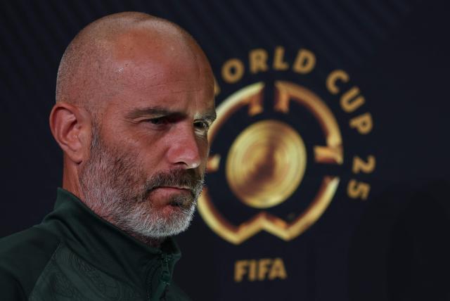Chelsea's Italian head coach Enzo Maresca attends a press conference at the Lincoln Financial Field Stadium in Philadelphia on July 3, 2025, ahead of the FIFA Club World Cup 2025 quarterfinal football match between Brazil's Palmeiras and England's Chelsea on July 4. (Photo by FRANCK FIFE / AFP)