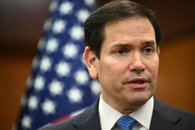 US Secretary of State Marco Rubio gives a media briefing during the ASEAN Foreign Ministers' Meeting at the Convention Centre in Kuala Lumpur on July 11, 2025. (Photo by Mandel NGAN / POOL / AFP)