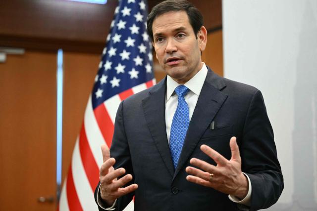 US Secretary of State Marco Rubio gives a media briefing during the ASEAN Foreign Ministers' Meeting at the Convention Centre in Kuala Lumpur on July 11, 2025. (Photo by Mandel NGAN / POOL / AFP)