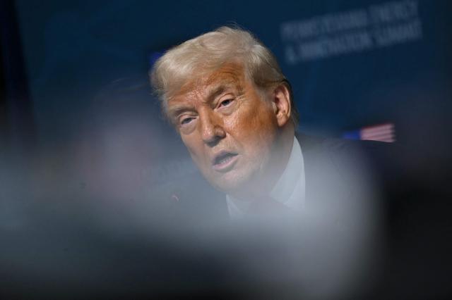 US President Donald Trump speaks at the inaugural Pennsylvania Energy and Innovation Summit on the campus of Carnegie Mellon University in Pittsburgh, Pennsylvania, on July 15, 2025. (Photo by ANDREW CABALLERO-REYNOLDS / AFP)
