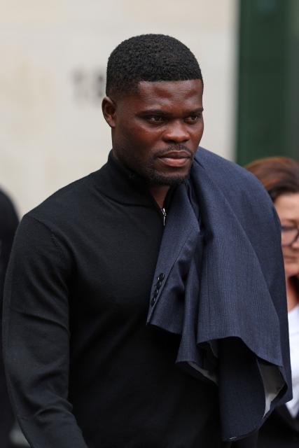 Former Arsenal Ghanaian footballer Thomas Partey leaves Westminster Magistrates' Court in London on August 5, 2025, after being granted conditional bail after appearing in court on rape and sexual assault charges. The charges against the 32-year-old Ghana international relate to alleged offences that took place between 2021 and 2022, the Metropolitan Police force said in a statement on July 4, 2025. (Photo by Adrian Dennis / AFP)