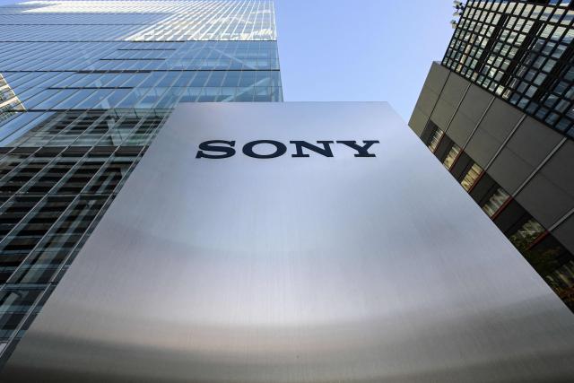 (FILES) This file photo taken on November 27, 2024 shows a general view shows the logo for Japanese company Sony outside the company's headquarters building in central Tokyo. Japan's Sony raised its net profit forecast for the current financial year to 970 billion yen (6.6 billion USD) on August 7, 2025, up from the previous estimate of 930 billion yen. (Photo by Richard A. Brooks / AFP)