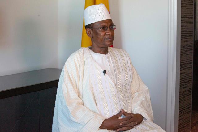 (FILES) Mali’s Prime Minister Choguel Maiga attends an interview with AFP on September 26, 2021 in New York. Mali's civilian ex-prime minister Choguel Kokalla Maiga, dismissed in November 2024 after he criticised the junta, was charged on August 19, 2025, with embezzlement of public funds and remanded in custody following a hearing before the country's Supreme Court. (Photo by KENA BETANCUR / AFP)