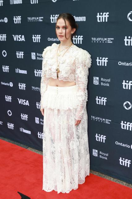 US actress Cailee Spaeny attends the premiere of "Wake Up Dead Man: A Knives Out Mystery" at the at the Princess of Whales theater during the Toronto International Film Festival (TIFF) in Toronto, Ontario, Canada on September 6, 2025. (Photo by Cole Burston / AFP)