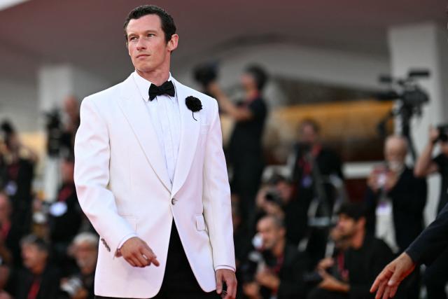 British actor Callum Turner attends the red carpet for the movie "Frankenstein" presented in competition at the 82nd International Venice Film Festival, at Venice Lido on August 30, 2025. (Photo by Tiziana FABI / AFP)