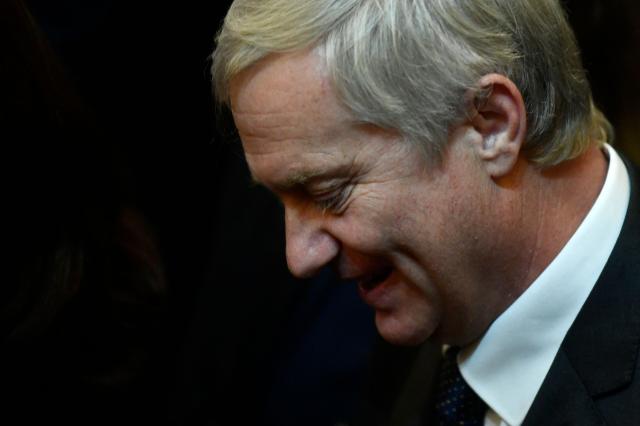 (FILES) Former presidential candidate Jose Antonio Kast attends the state funeral of late former President Sebastian Piñera at the National Congress Palace in Santiago on February 9, 2024. During his two previous failed bids for president, conservative Chilean politician Jose Antonio Kast, a father of nine, focused his attacks on abortion, same-sex marriage and delinquency. (Photo by Pablo VERA / AFP)