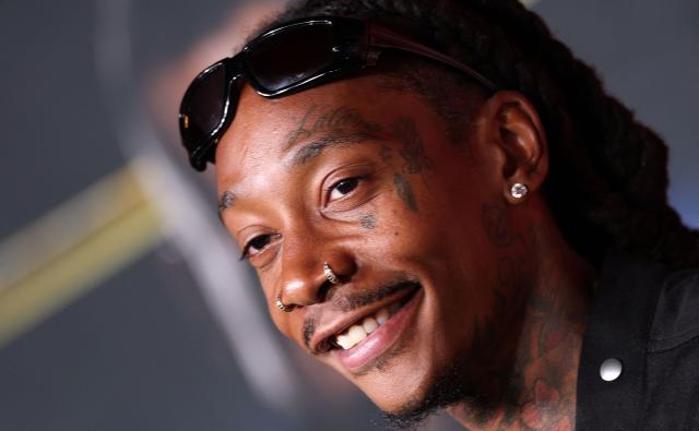 US rapper Wiz Khalifa attends Universal's "Him" premiere at the TCL Chinese theatre in Hollywood, California on September 17, 2025. (Photo by VALERIE MACON / AFP)