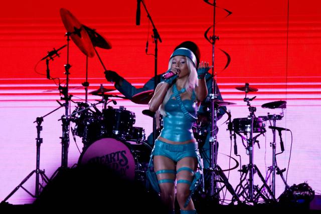 US singer songwriter Mariah the Scientist performs during the Global Citizen Festival at Central Park's Great Lawn in New York on September 27, 2025. (Photo by Leonardo MUNOZ / AFP)
