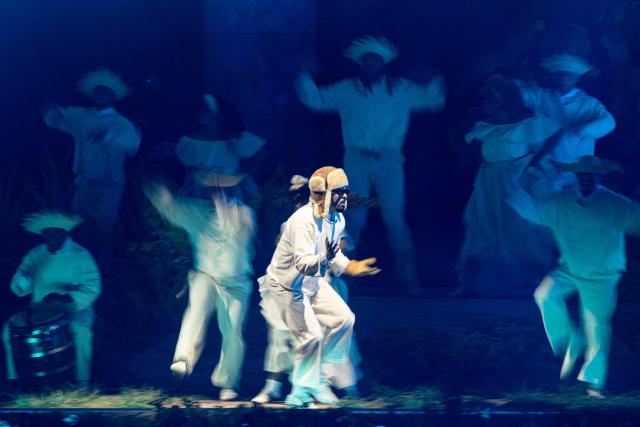 (FILES) Puerto Rican singer Bad Bunny performs onstage during the first show of his 30-date concert residency at the Coliseo de Puerto Rico in San Juan, Puerto Rico, on July 11, 2025. Puerto Rican star Bad Bunny will headline the halftime show at the next Super Bowl, the NFL’s championship game and one of the most-watched events in the United States. The reggaeton sensation will perform on February 8 at Levi's Stadium in Santa Clara, California. (Photo by Ricardo ARDUENGO / AFP)