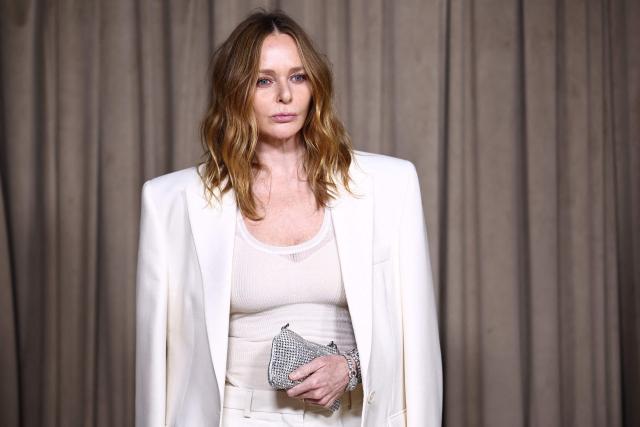 British fashion designer Stella McCartney arrives to attend The Albies hosted by the Clooney Foundation at the Natural History Museum in London on October 3, 2025. The Clooney Foundation for Justice (CFJ), provides free legal support in defense of free speech and women’s rights in more than 40 countries. The Albies is the Clooney Foundation for Justice's annual event honoring courageous defenders of justice. (Photo by HENRY NICHOLLS / AFP)