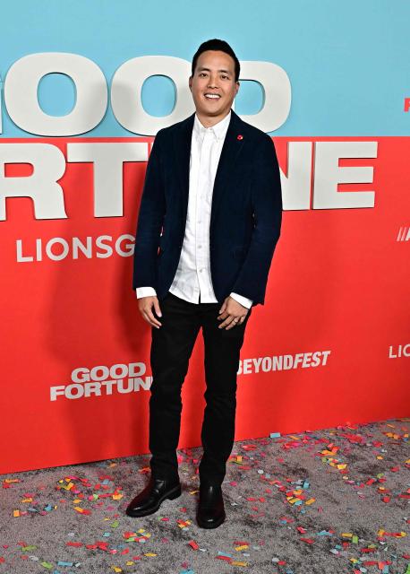 US screenwriter Alan Yang attends the premiere of Lionsgate's "Good Fortune" at the Egyptian Theatre in Hollywood, California on October 6, 2025. (Photo by Frederic J. BROWN / AFP)