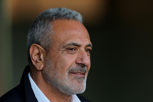 President of the Chilean Football Federation, Pablo Milad, attends during the international football friendly match between Chile and Peru at the Bicentenario de La Florida Stadium in Santiago on October 10, 2025. (Photo by Javier TORRES / AFP)