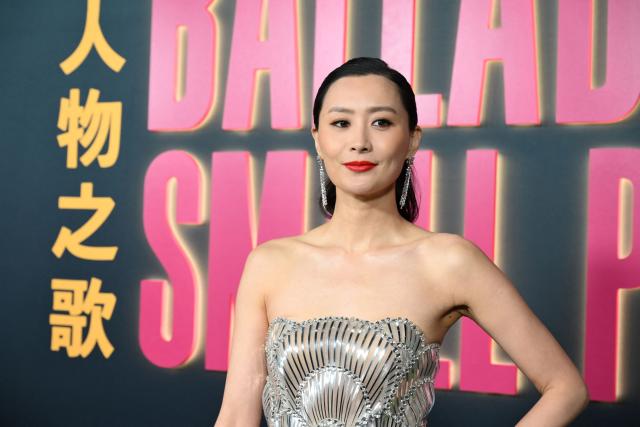 Chinese-US actress Fala Chen attends the Los Angeles special screening of Netflix's "Ballad of a Small Player" at the Egyptian Theatre Hollywood in Los Angeles on October 14, 2025. (Photo by Robyn Beck / AFP)