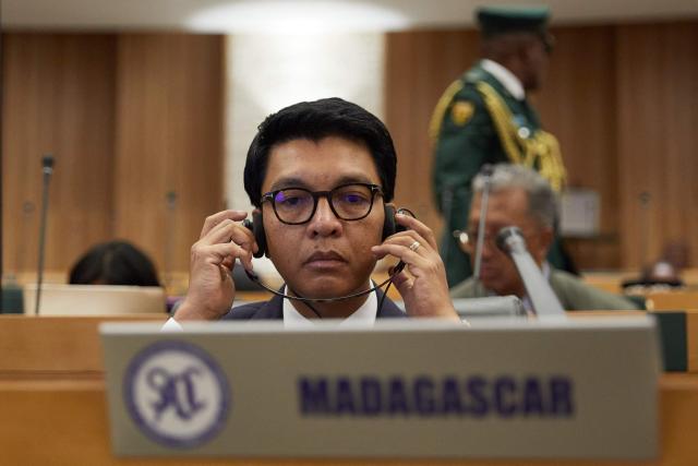 (FILES) President of Madagascar Andry Rajoelina attends the Southern African Development Community (SADC) extraordinary summit in Harare on January 31, 2025. Madagascar's ousted president confirmed for the first time that he had fled the country, issuing a statement after a military-led power grab prompted by weeks of demonstrations that have plunged the island nation into crisis.
President Andry Rajoelina left between October 11 and 12 after "explicit and extremely serious threats were made against the life of the Head of State," the presidency said in a statement late Wednesday. (Photo by Jekesai NJIKIZANA / AFP)
