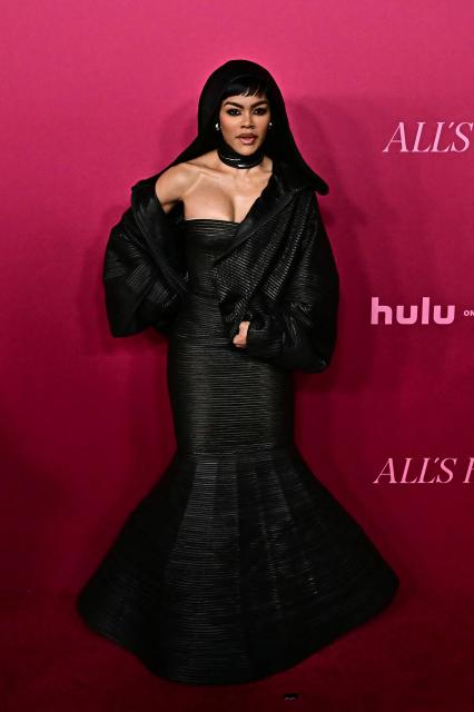 US actress Teyana Taylor attends the world premiere of the Hulu original series "All's Fair" at the DGA Theater in Los Angeles on October 16, 2025. (Photo by Frederic J. Brown / AFP)