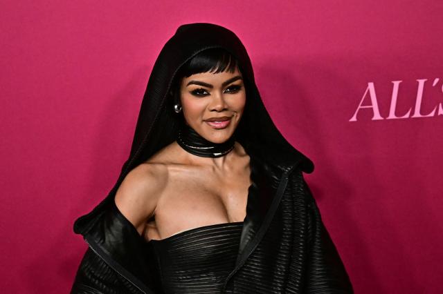 US actress Teyana Taylor attends the world premiere of the Hulu original series "All's Fair" at the DGA Theater in Los Angeles on October 16, 2025. (Photo by Frederic J. Brown / AFP)