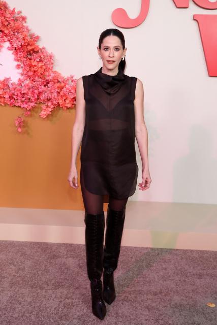 US actress Jackie Tohn attends the premiere of Netflix's "Nobody Wants This", Season 2, at the Egyptian Theatre in Los Angeles on October 16, 2025. (Photo by VALERIE MACON / AFP)