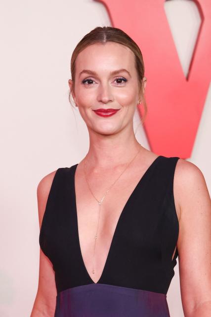 US actress Leighton Meester attends the premiere of Netflix's "Nobody Wants This", Season 2, at the Egyptian Theatre in Los Angeles on October 16, 2025. (Photo by VALERIE MACON / AFP)