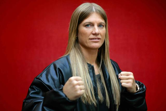 (FILES) French mixed martial arts fighter Manon Fiorot poses during a photo session in Paris, on April 18, 2025. Five months after missing her chance to capture the UFC flyweight belt, MMA fighter Manon Fiorot returns to the fight against Canadian Jasmine Jasudavicius on October 18, 2025 in Vancouver (Canada), where she hopes to make a fresh start. (Photo by Thomas SAMSON / AFP)