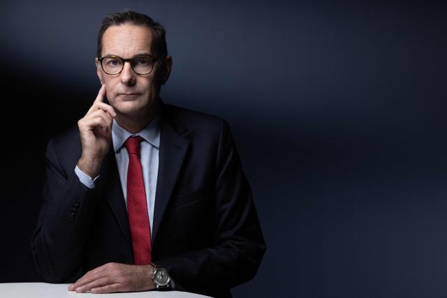 Director of the General Inspectorate of the National Police (IGPN) Stephane Hardouin poses during a photo session in Paris on October 17, 2025. (Photo by JOEL SAGET / AFP)