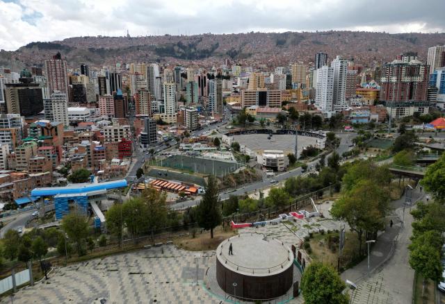 Aerial view of La Paz, taken on October 17, 2025. Bolivia will hold the runoff presidential election on October 19, 2025. (Photo by Aizar RALDES / AFP)