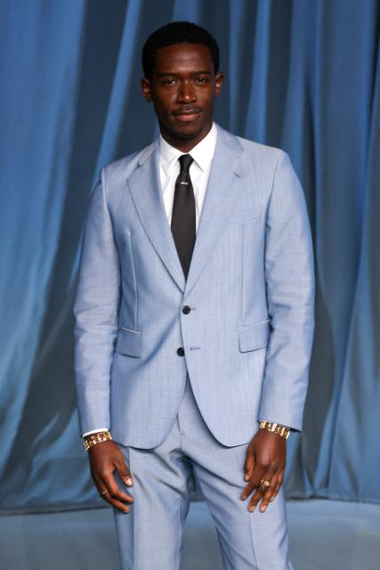 British actor Damson Idris attends the Academy Museum Gala at the Academy Museum of Motion Pictures in Los Angeles on October 18, 2025. (Photo by VALERIE MACON / AFP)