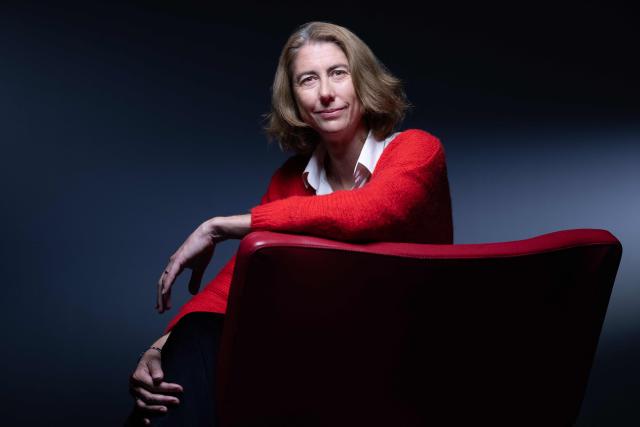 Head of the Green Party list for the 2026 municipal elections in Grenoble, Laurence Ruffin, poses during a photo session in Paris, on October 20, 2025. (Photo by JOEL SAGET / AFP)