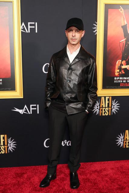 US actor Jeremy Strong attends the AFI opening night premiere of "Springsteen: Deliver Me From Nowhere" at the TCL Chinese Theatre in Hollywood, California on October 22, 2025. (Photo by VALERIE MACON / AFP)