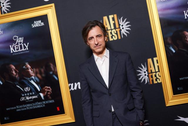 US filmmaker Noah Baumbach attends the AFI opening night premiere of "Jay Kelly" at the TCL Chinese Theatre in Hollywood, California on October 23, 2025. (Photo by VALERIE MACON / AFP)