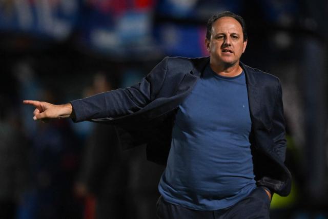 (FILES) Sao Paulo's head coach Rogerio Ceni gestures during the Copa Sudamericana group stage first leg football match between Tigre and Sao Paulo at the Jose Dellagiovanna stadium in Buenos Aires on April 6, 2023. 'There are always one or two people who write a lot of nonsense on social media. It's a no-man's land, isn't it?' said Bahia coach and former goalkeeper Rogerio Ceni.
His remarks underscore the hostile nature of online criticism in the sport. (Photo by Luis ROBAYO / AFP)
