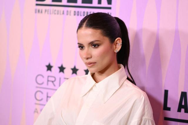 Colombian American actress Camila Perez attends the Critics Choice Association's 5th annual Celebration of Latino Cinema & Television, at the Four Seasons Hotel in Los Angeles, California on October 24, 2025. (Photo by Robyn Beck / AFP)