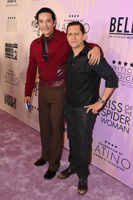 US actors Gabriel Luna (L) and Clifton Collins Jr. attend the Critics Choice Association's 5th annual Celebration of Latino Cinema & Television, at the Four Seasons Hotel in Los Angeles, California on October 24, 2025. (Photo by Robyn Beck / AFP)