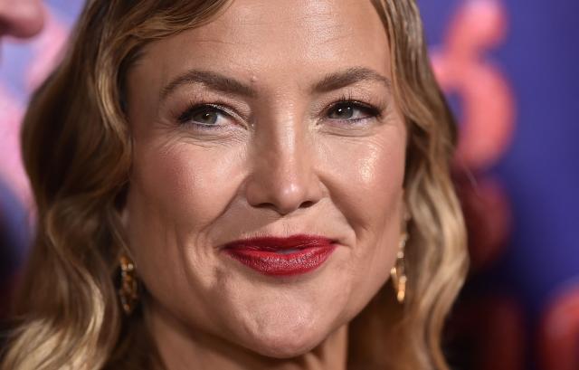 US actress Kate Hudson attends the world premiere of Focus Features’ "Song Sung Blue" during the AFI Fest at the TCL Chinese Theatre in Hollywood, California on October 26, 2025. (Photo by LISA O'CONNOR / AFP)