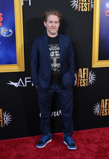 US actor Seth Green attends the world premiere of Focus Features’ "Song Sung Blue" during the AFI Fest at the TCL Chinese Theatre in Hollywood, California on October 26, 2025. (Photo by LISA O'CONNOR / AFP)