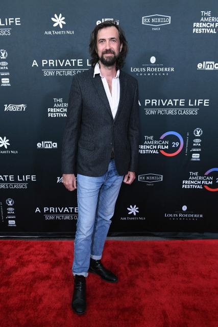 French composer Robin Coudert attends the premiere of "A Private Life" on the opening night of The American French Film Festival (TAFFF) at the DGA Theater in Los Angeles, California on October 28, 2025. (Photo by Unique Nicole / AFP)