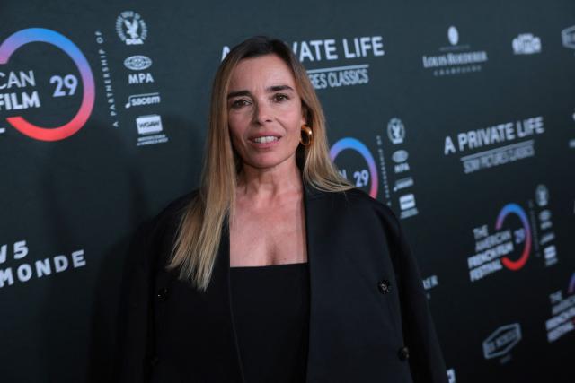 French actress Elodie Bouchez attends the premiere of "A Private Life" on the opening night of The American French Film Festival (TAFFF) at the DGA Theater in Los Angeles, California on October 28, 2025. (Photo by Etienne LAURENT / AFP)