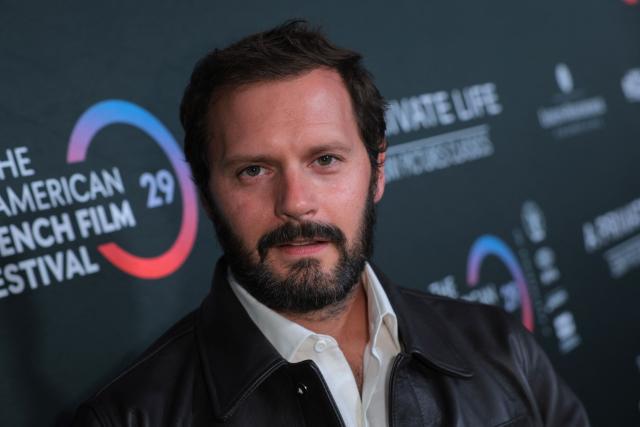 French actor Hugo Becker attends the premiere of "A Private Life" on the opening night of The American French Film Festival (TAFFF) at the DGA Theater in Los Angeles, California on October 28, 2025. (Photo by Etienne LAURENT / AFP)